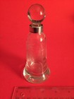 Antique English Sterling Silver And Etched Crystal Perfume Bottle Mint 