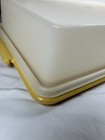 Tupperware Sheet Cake Container Yellow With Lid Vintage