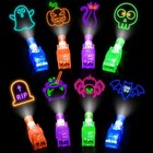 30 50 Pcs Halloween Led Finger Lights Kids Party Favors Non-candy Goodie Bag