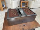 Vintage Cigar Cigarette Smokers Box With Key