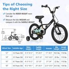16 Inch Kids Training Bikew  Removable Training Wheels Pneumatic Tires