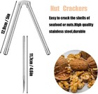 Nut Cracker 2pcs And 4 Picks stainless Steel Nut Cracker Tool Set For Seafood Cr