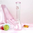 Pink 10   Kitty Glass Bong Beaker Hookah Smoking Water Pipe W accessories Usa