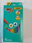 Lot X2 Bic 24 Wrap-free Long-lasting Crayons   10 Long-lasting Markers New 