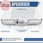 Rear Bumper Replacement Compatible With 2009-2024 Dodge Ram 1500 Pickup classic 