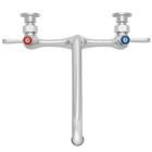 Open Box - 8  Center 8  Swivel Spout Wall Mount Commercial Kitchen Sink Faucet 