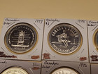 9 Canadian One Dollar Coins Canada Coin Silver  1  1974 75 77 79 1980 1987