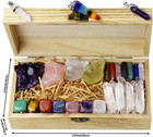 Healing Crystals And Stones Kit In Box  Chakra Crystal Set  Amethyst Crystal  Ro