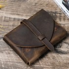 Vintage Genuine Leather Book Cover Case Bag Holy Bible Storage Protective Cover-
