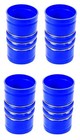 4 Of Silicone Blue Hump Hose Pair Charge Air Cooler   Clamps Set 3 1 2  X 6 3 8 