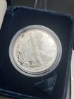 2005-w American Eagle One Ounce Proof Silver Bullion Coin With Box And Coa
