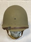 Us Army Airborne Paratrooper Helmet Liner Imp Chin Strap Leather Vtg 1940 s
