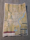 Philadelphia Transportation Company Map 1940 Ptc Vintage Street Car Bus Subway 