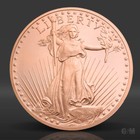 1 Oz Saint-gaudens Copper Round  999 Fine Copper Bullion 1 Avdp Ounce
