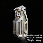 Heavy Brass Copper Mechanical Lighter Vintage Trench Kerosene Windproof Edc     