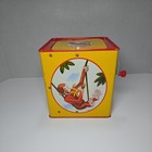 Vintage Schylling Classic Curious George Musical Jack In The Box - 1995 