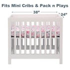 Bedtime Originals Blossom Fitted Mini Crib Sheet - Pink  Gray  White  Floral