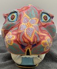 Signed Pepe Santiago Oaxacan Wood Carving Alebrije Jaguar Head Mexican Folk Art