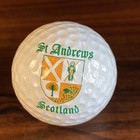 St Andrews Scotland Logo Golf Balls Three Souvenir Vintage Old Dimples With Tube