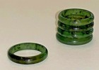 Genuine Nephrite Green Jade Ring - Multiple Sizes Available - New 