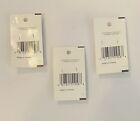 Vintage Buttons La Petite Two-toned Silver Plastic Flower Shank 5 8  Lot Of 3