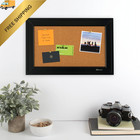 Quartet Cork Bulletin Board  Framed Corkboard  11    X 17     11  X 17   Brown 