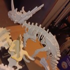 Wooden Dinosaur Skeletons Bones Fossils Total Of 6 Complete And Incomplete Cpics