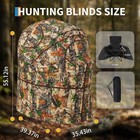 1-person Portable Hunting Blind Tent Chair Carry Bag Pop Up Ground Blind