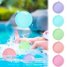 Reusable Kids Water Fight Games Water Bomb Splash Balls Silicone Water Balloons