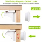 Child Safety Magnetic Cabinet Locks - 4-pack Baby Proofing Drawer Latches