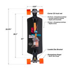 Loaded Fathom Surfskate Skateboard Complete Black 9 25x33 37