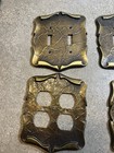 Amerock Plate Cover Outlet Vintage Metal Hardware 4 Lot Set