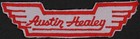 Vintage Uniform Patch Austin Healey Automobiles Die Cut Red And Gray N-mint 