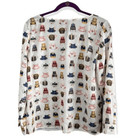 Talbots Blouse Eclectic And Unique Teapots Medium Petite