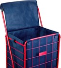Folding Grocery Basket Cart Shopping Wheel Large Utility  Laundry18 x15 x24  Bag