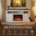 Farmhouse Electric Fireplace Tv Stand For 65-68  Tvs -36  Fireplace Insert Heat