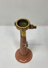 Antique Brass Ship Air Horn Pink Fiber Marine Whistle Nautical Collectible Decor