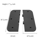 Speed Bump Rubber Humps Left Right Ends Durable Ramps  left And Right Ends 