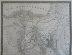 Egypt Nubia Sudan Red Sea Nile River 1822 Brue Large Detailed Map Hand Color