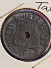 1937 - 1942 Missouri 5 Mills Sales Tax Token