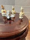 Miniature Antique Porcelain Pin Cushion 1 2 Dolls Pincushion Girls Set Of 5