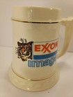 Vtg Exxon Image 75 Beer Stein mug With Exxon Tiger Oil Co  Promotional Item Cup 