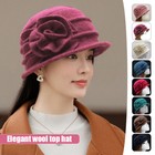 Womens Vintage Elegant Wool Bucket Cloche Beanies Beret Ladies Winter Hat Cap