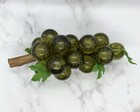 Set Of Vintage Mcm Avocado Green Lucite Grapes