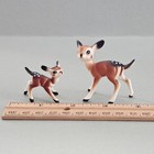 Vintage Bone China Deer And Fawn Family Miniature Figurines Japan Lot Of 2