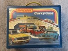 Vintage Matchbox And Hot Wheels Cars   Carry Case  1970s 80s   lot Of 34 