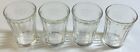 Faceted Clear Shot Glass Set  2 1 2    Glasses  Vintage Barware