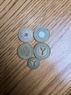 New York City   Nyc Transit Authority 5 Different Subway   Transit Tokens