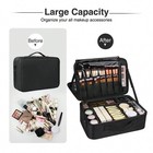 New Professional Makeup Train Case Large Cosmetic Storage Box Travel Organizer