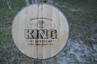 King Of Kentucky Bourbon Whiskey Barrel Head lid